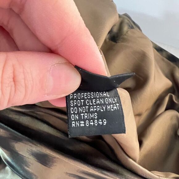 Carmen Marc Valvo Beaded Belted Ruched Silk Cocktail Green Evening Dress Size 4 - Picture 12 of 13